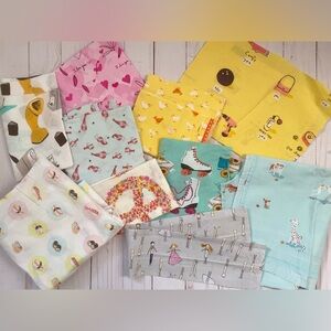 Bright bundle Munki Munki poplin cotton pj panels sushi retro phones lobsters